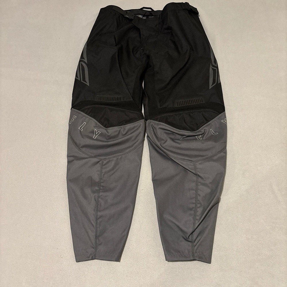Fly Racing F-16 Motocross Pants Black Grey Mens Size 38 Dirt Bike Gear